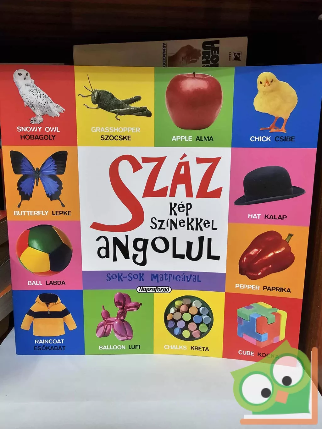 Száz kép szinekkel angolul - sok-sok matricával - Antikváriu