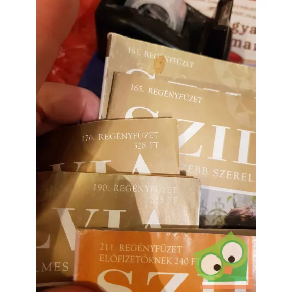 5 db-os Szilvia füzet (163, 165, 176, 190, 211)