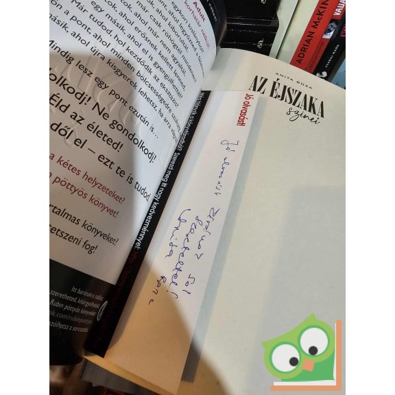 Anita Boza: Az éjszaka színei (dedikált könyvjelzővel)