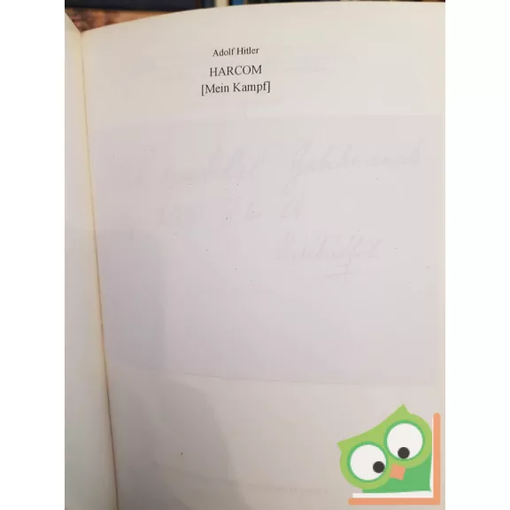 Adolf Hitler: Harcom (Mein Kampf)