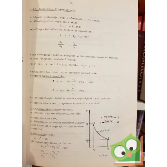 Felsőfokú energetikus tanfolyam - Hőtani alapismeretek (Ritka)