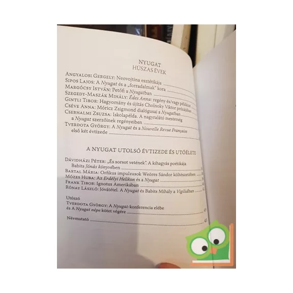 Sárközi Éva (szerk): Nyugat népe - Tanulmányok a Nyugatról és koráról