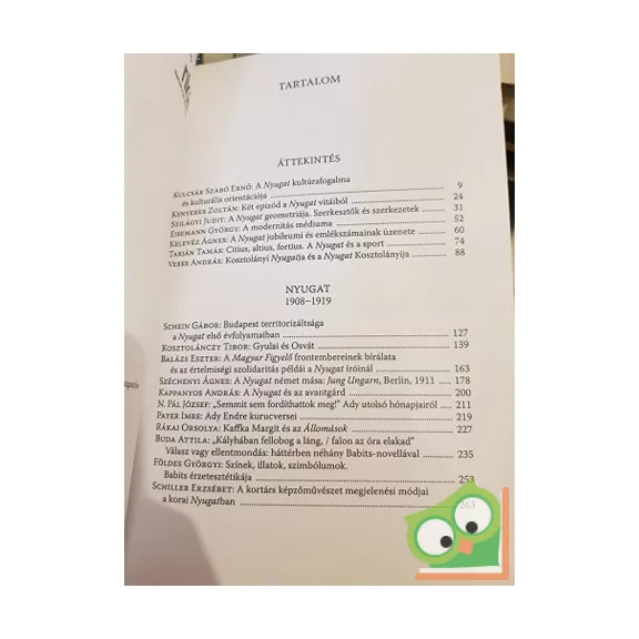 Sárközi Éva (szerk): Nyugat népe - Tanulmányok a Nyugatról és koráról