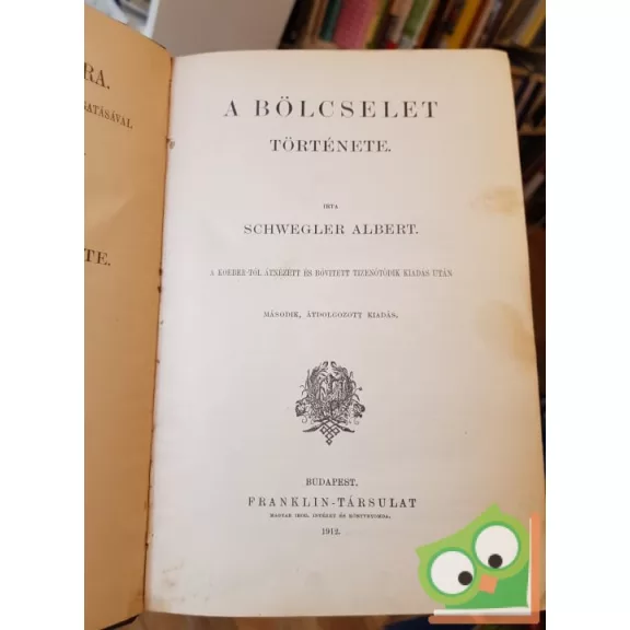 Schwegler Albert: A bölcselet története