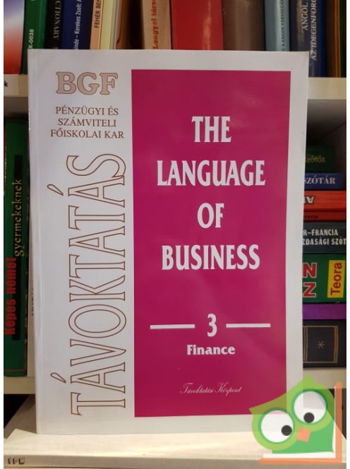 Távoktatás The language of business 3 - Finance