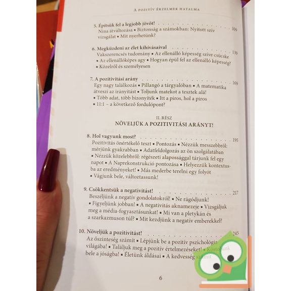 Barbara Fredrickson: A pozitív érzelmek hatalma (nagyon ritka)