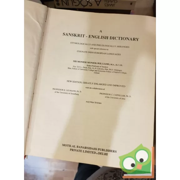 M. Monier-Williams: A Sanskrit-English Dictionary (ritka)