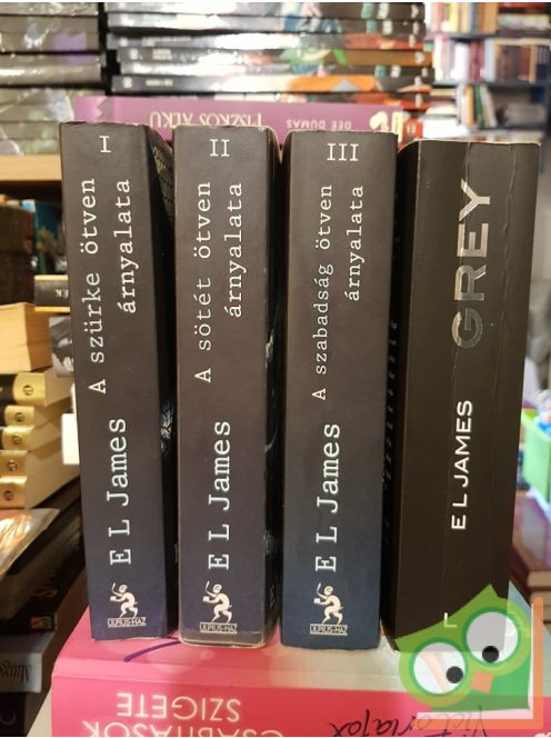 E. L. James: A szürke 50 árnyalata 3 kötet + Grey