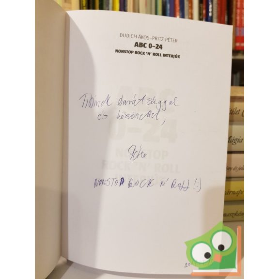 Dudich Ákos, Pritz Péter: ABC 0-24 (Dedikált)
