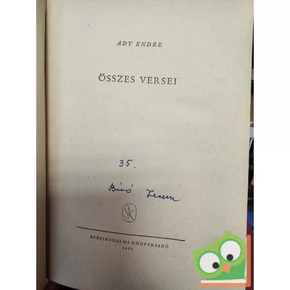 Ady Endre összes versei I-II. (Aranykönyvtár)