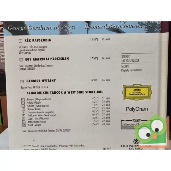 Amerikai Válogatás - Népszabadság Filharmónia - Klasszikusok sorozata (CD melléklettel)