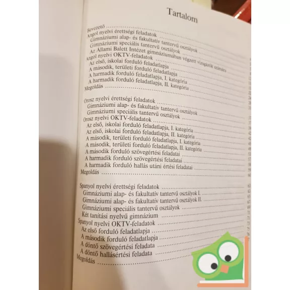 Paál László (szerk.),  Halápi Magdolna (szerk.), Zoltán Márta (szerk.): Érettségi és OKTV-feladatok – angol, orosz, spanyol – 1992–1993