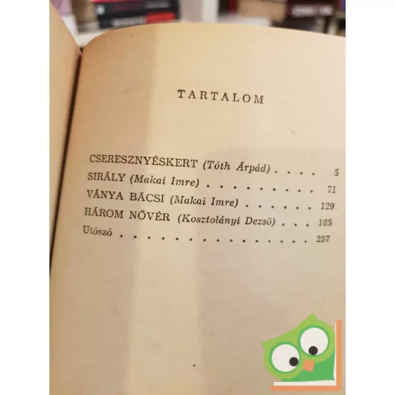 Anton Pavlovics Csehov: Négy színmű