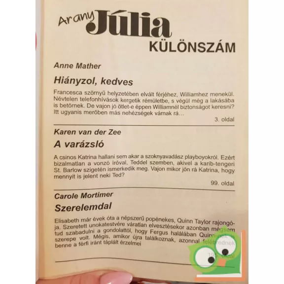 Arany Júlia nyári különszám 2001/2