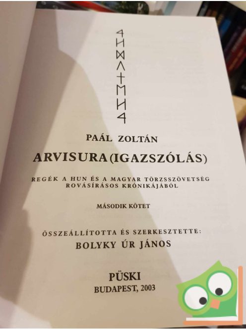 Paál Zoltán: Arvisura - Igazszólás (ritka) (2 kötetes)