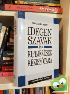  Bakos Ferenc (szerk.): Idegen szavak és kifejezések szótára