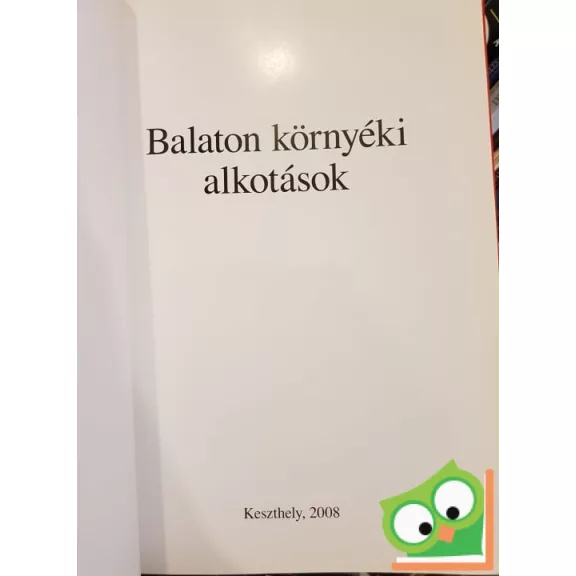 Balaton környéki alkotások (ritka)