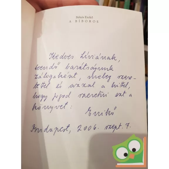 Békés Enikő: A bíboros