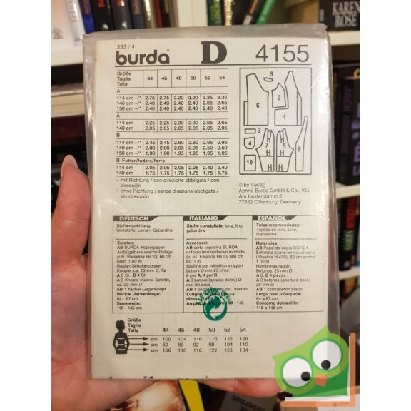 Burda szabásmintával (4155)