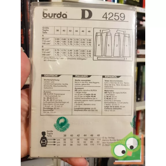 Burda szabásmintával (4259)