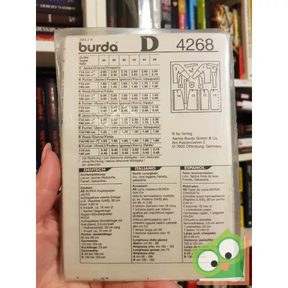 Burda szabásmintával (4268)