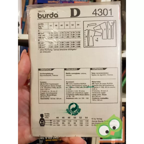 Burda Super Easy szabásmintával (4301)