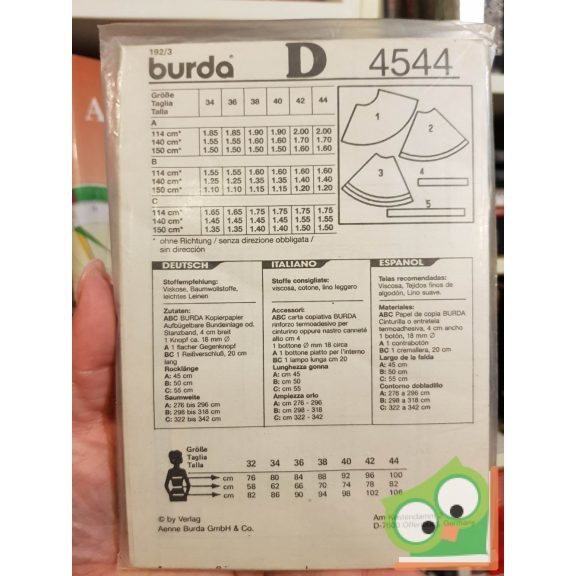 Burda Super Easy szabásmintával (4544)