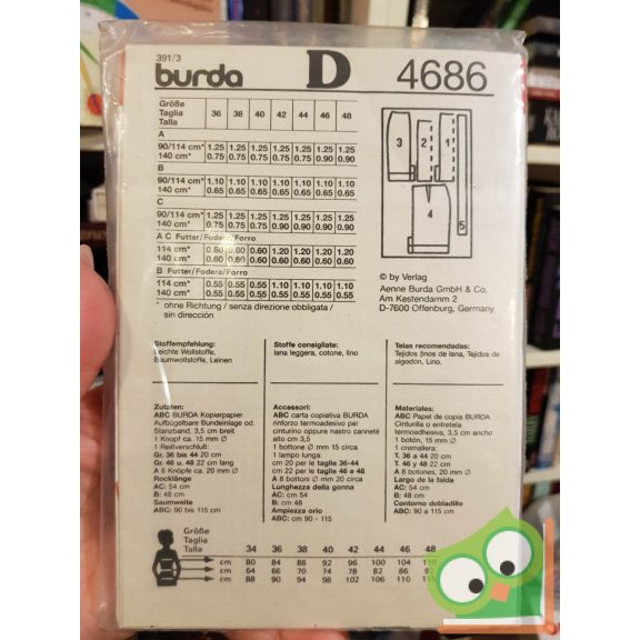 Burda Super Easy szabásmintával (4686)