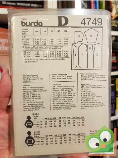 Burda Super Easy szabásmintával (4749)