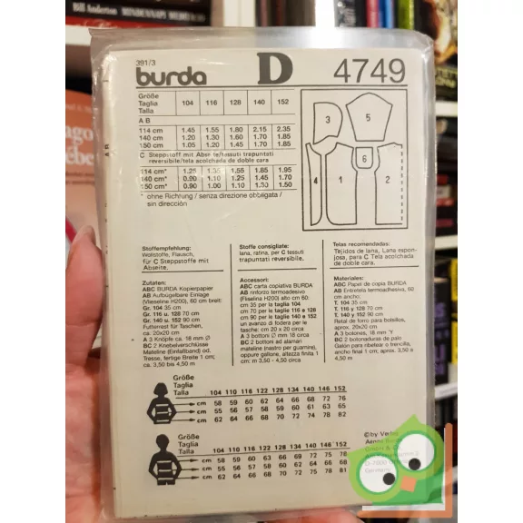 Burda Super Easy szabásmintával (4749)