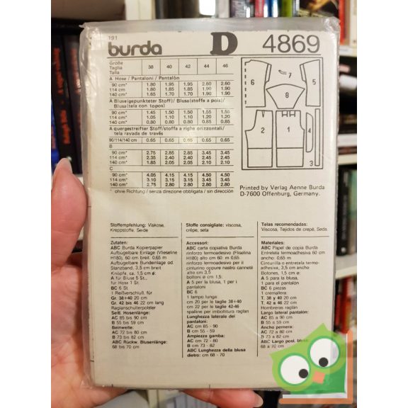 Burda szabásmintával (4869)