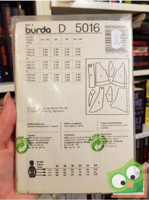 Burda Super Easy szabásmintával (5016)