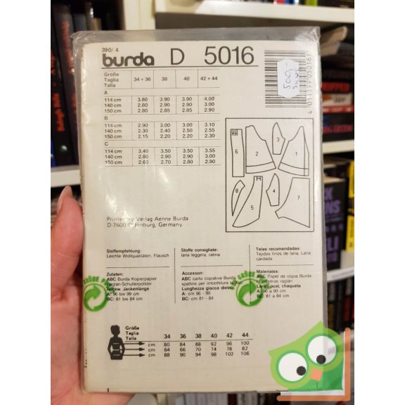 Burda Super Easy szabásmintával (5016)