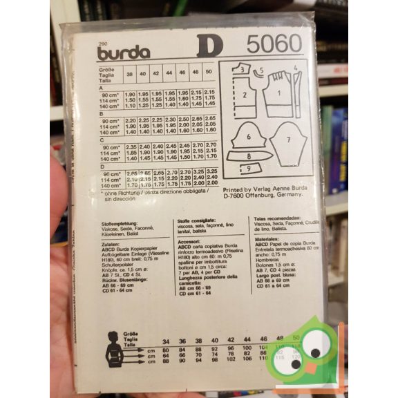 Burda szabásmintával (5060)