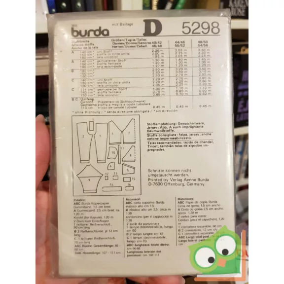 Burda szabásmintával (5298)