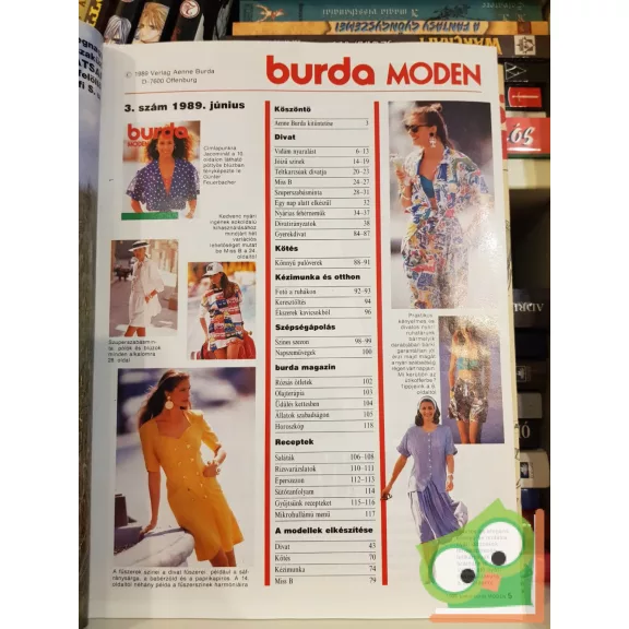 Burda magazin 1989/3 (szabásminta melléklettel)