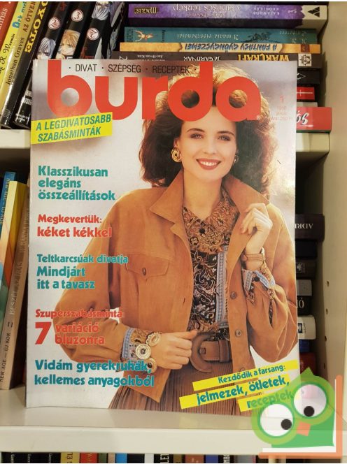 Burda magazin 1990/1 (szabásminta melléklettel)