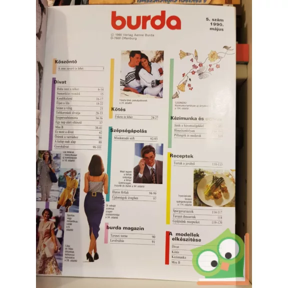 Burda magazin 1990/5 (szabásminta melléklettel)
