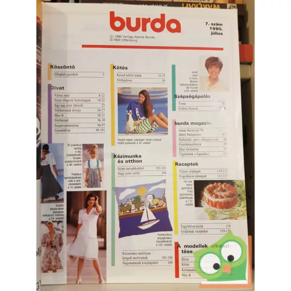 Burda magazin 1990/7 (szabásminta melléklettel)