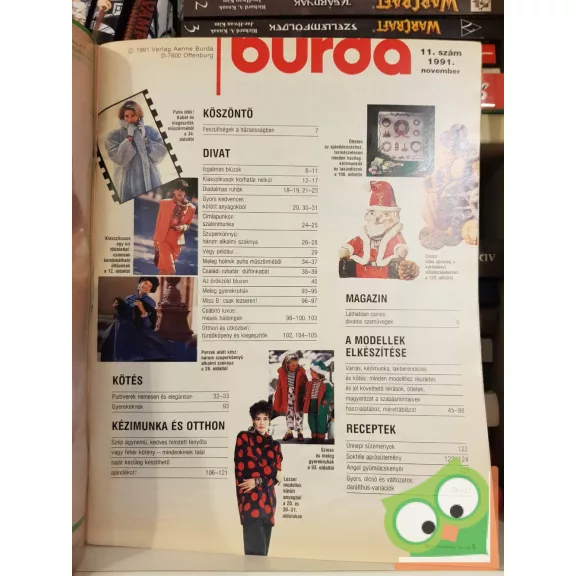 Burda magazin 1991/11 (szabásminta melléklettel)