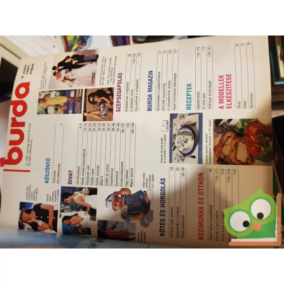 Burda magazin 1991/5 (szabásminta melléklettel)