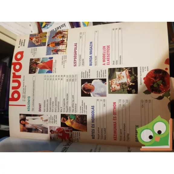 Burda magazin 1991/6 (szabásminta melléklettel)