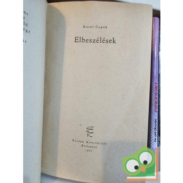 Karel Čapek: Elbeszélések