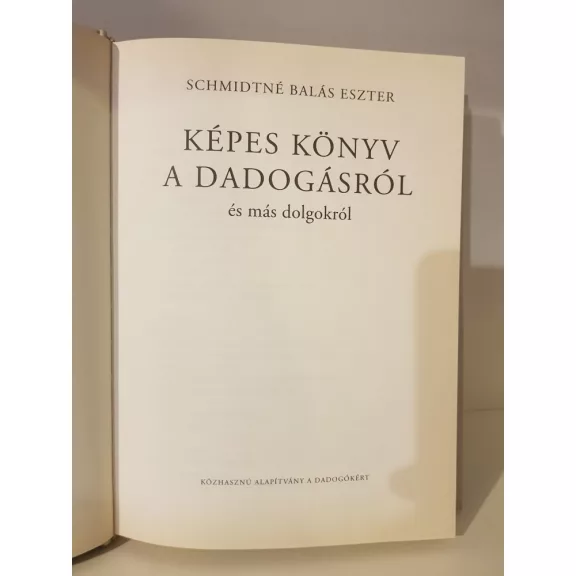 Schmidtné Balás Eszter: Képes könyv a dadogásról és más dolgokról