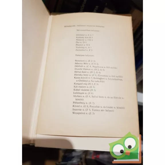 Nábrádi Mihály (szerk.): Debrecen utcanevei (Térkép melléklettel)