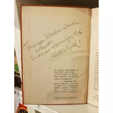 Mikola Árpád: A nagy bábjáték (Dedikált)