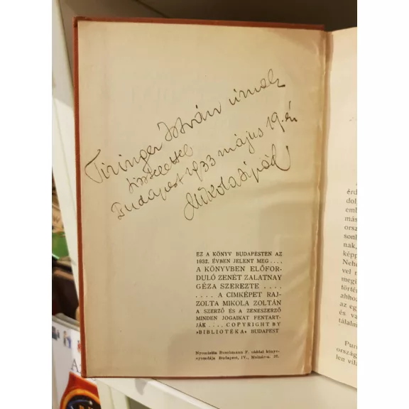 Mikola Árpád: A nagy bábjáték (Dedikált)