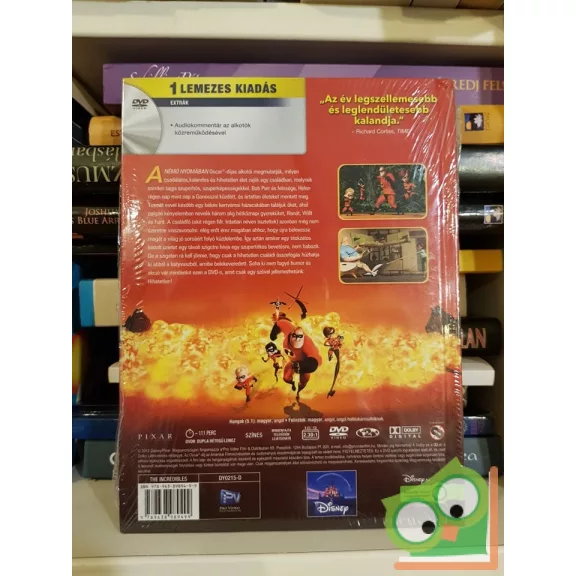 Disney Pixar Klasszikusok: A hihetetlen család - Digibook (Könyv+DVD)  Fóliás, új!