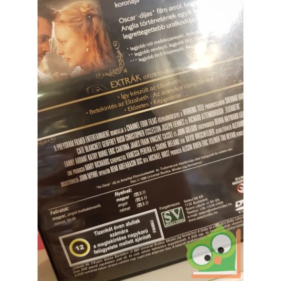 Elizabeth (DVD) fóliás, 7 Oscar jelölés