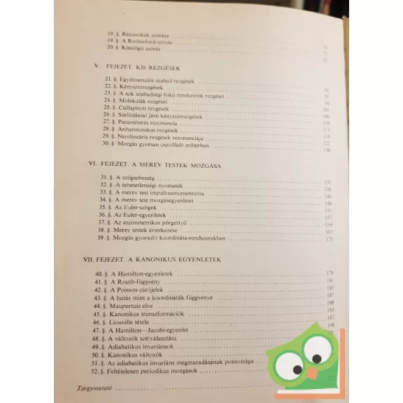 L. D. Landau - E. M. Lifsic: Elméleti fizika I.